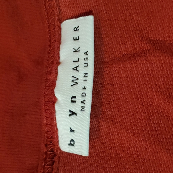 BRYN WALKER M BRICK ASYMMETRICAL LONGSLEEVE SCOOP NECK DRESS - Picture 3 of 5